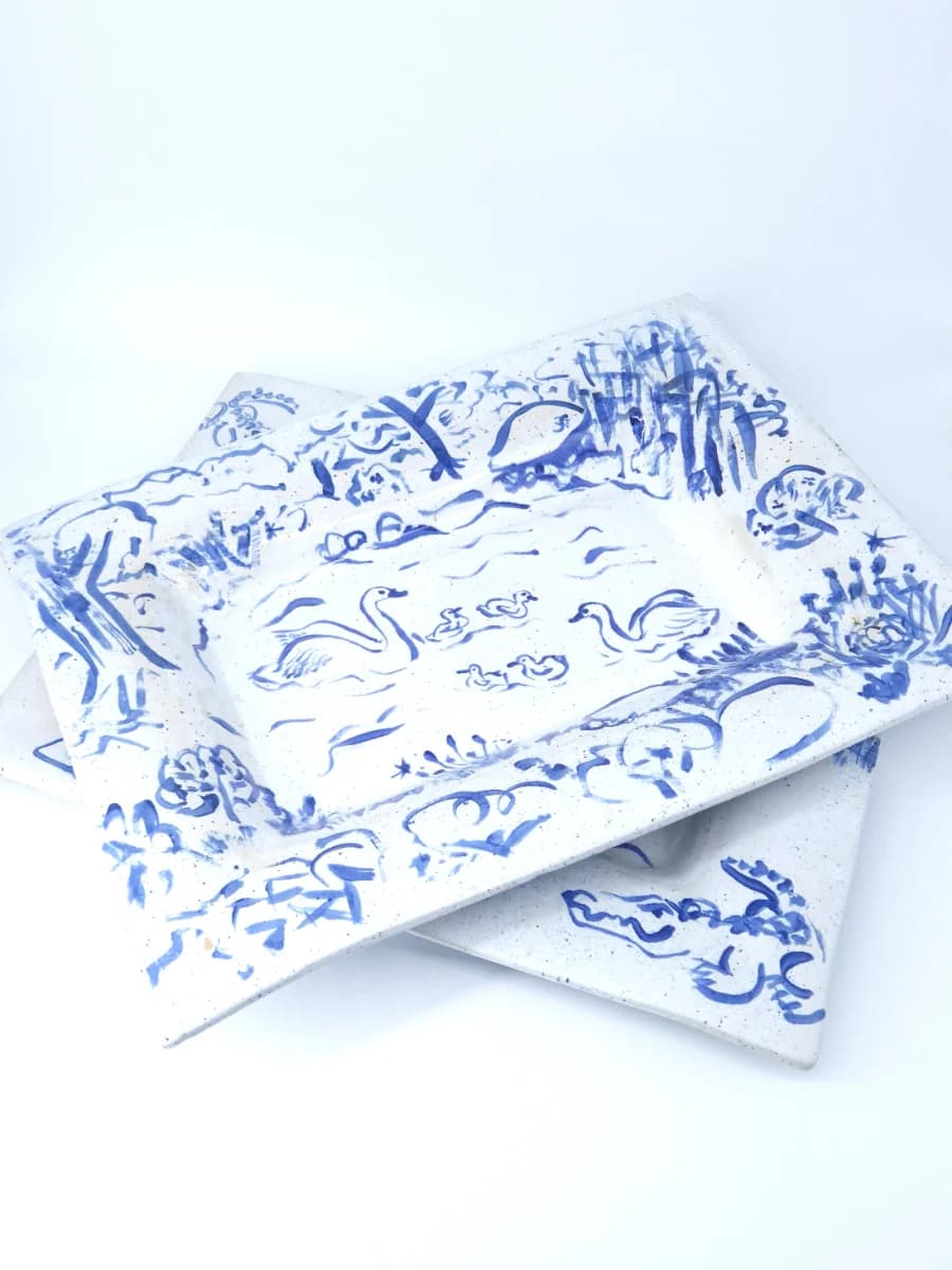 Swan platter no. 3